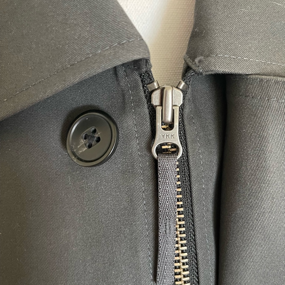 Uniqlo Gray Trench Coat Structured Tailored Design, Size S, NWT - Picture 4 of 6